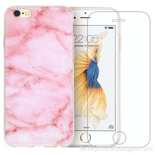 Marble Design Stone Soft Gel Rubber TPU Cover Case